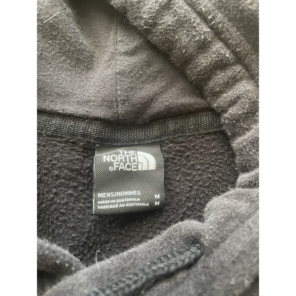 North Face Hoodie Men’s Medium Black Long Sleeve Graphic Logo Sweatshirt - Picture 6 of 7